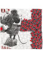 Faliero Sarti Love Mickey Scarf - White