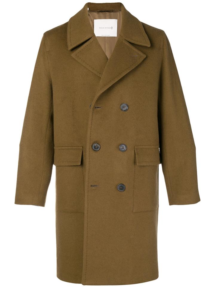 Mackintosh Double Breasted Coat - Brown