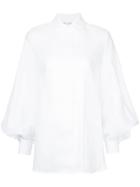 Dice Kayek Pleated Front Shirt - White