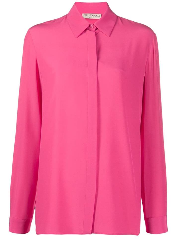 Emilio Pucci Silk Straight-fit Shirt - Pink