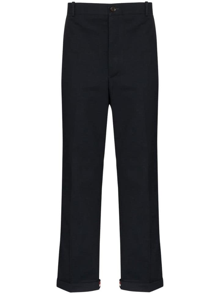 Thom Browne Straight Leg Trousers - Blue