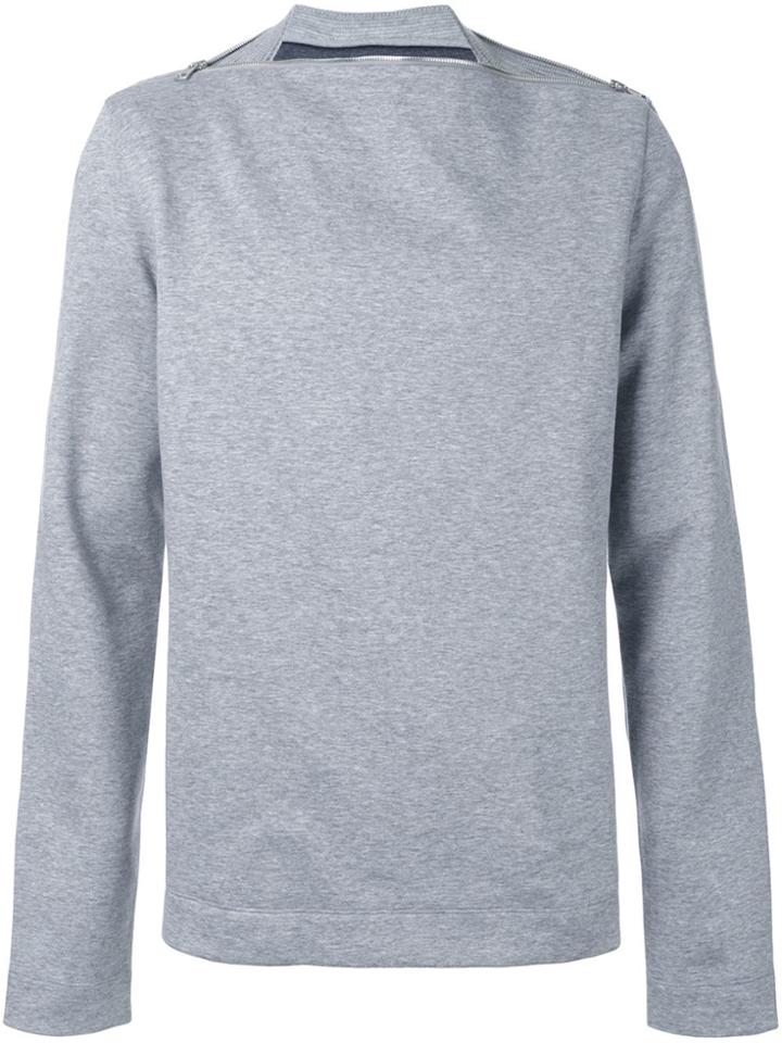Juun.j Zip Detail Sweatshirt - Grey