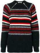 Givenchy Zip-detail Embroidered Sweater - Black