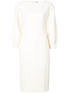 Adam Lippes Boatneck Dress - White