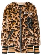 Dolce & Gabbana Leopard Print Jacket - Brown
