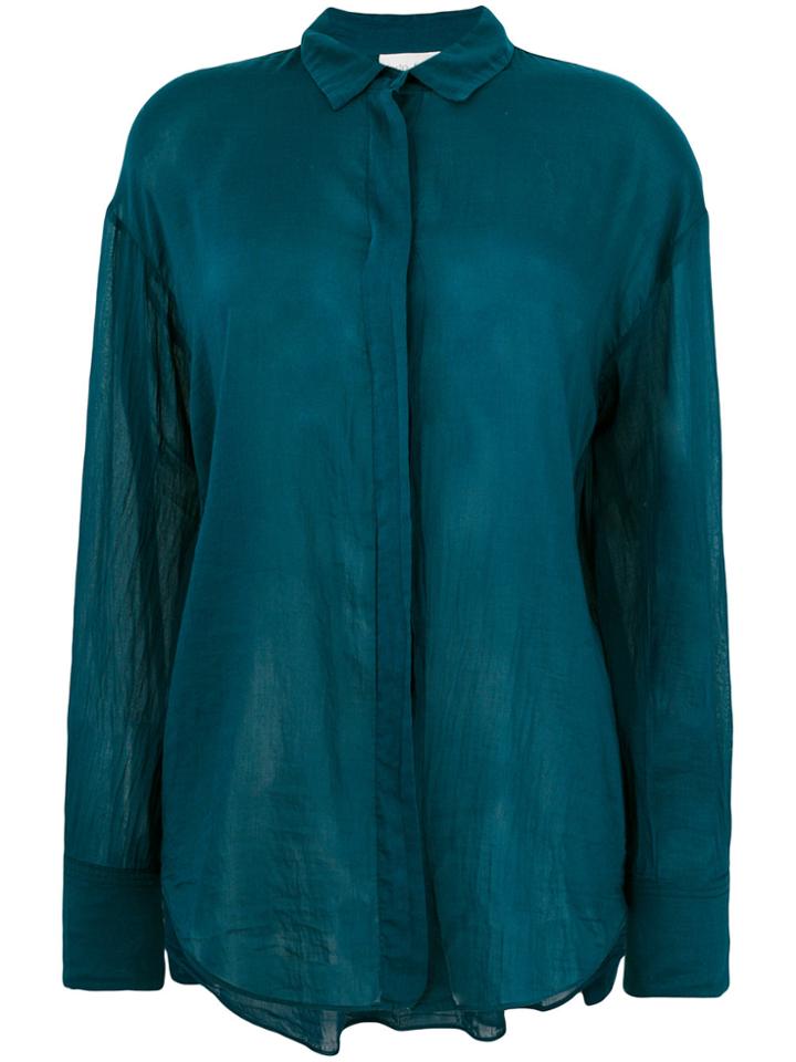 Forte Forte Semi-sheer Shirt - Blue