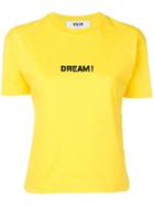 Msgm Dream! Print T-shirt - Yellow