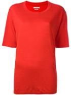 Isabel Marant Étoile - Kendriw T-shirt - Women - Linen/flax - M, Red, Linen/flax