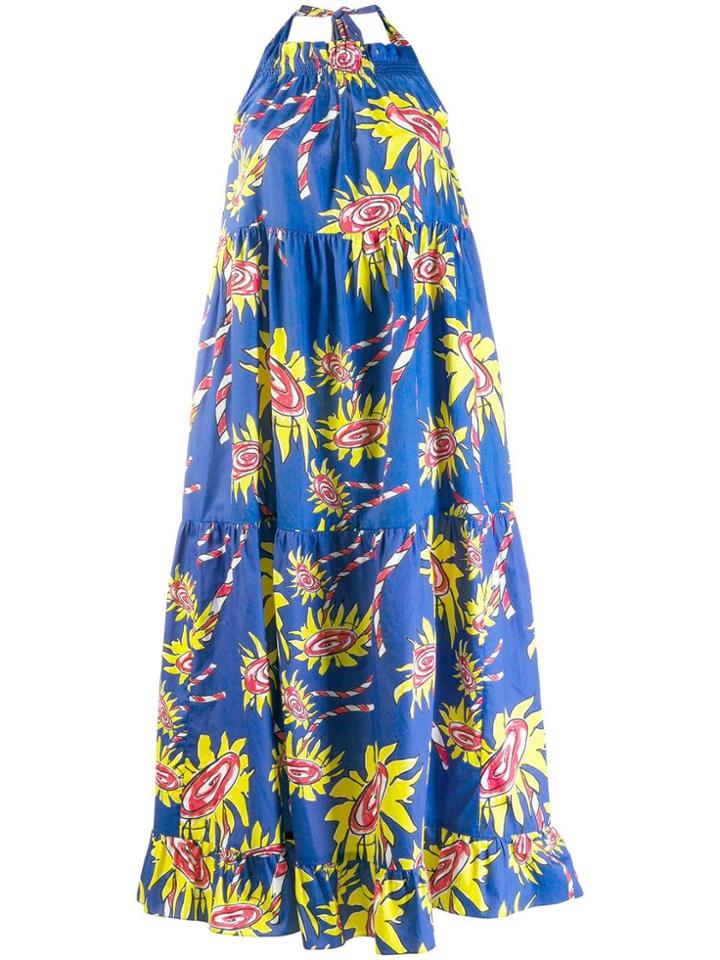 Mira Mikati Patterned Shift Dress - Blue