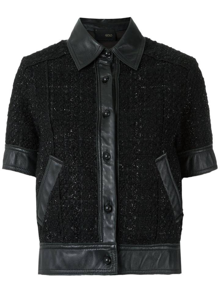 Andrea Bogosian - Short Sleeves Jacket - Women - Acrylic/polyester/wool - G, Black, Acrylic/polyester/wool