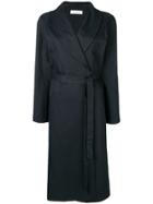 A Plan Application Belted Trench Coat - Blue
