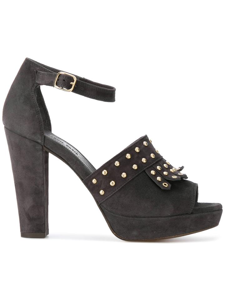 Tila March Platform Lerie Sandals - Grey