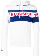 Le Coq Sportif Logo Print Hoodie - White
