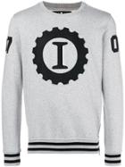 Hydrogen Logo Patch Sweatshirt - Grey