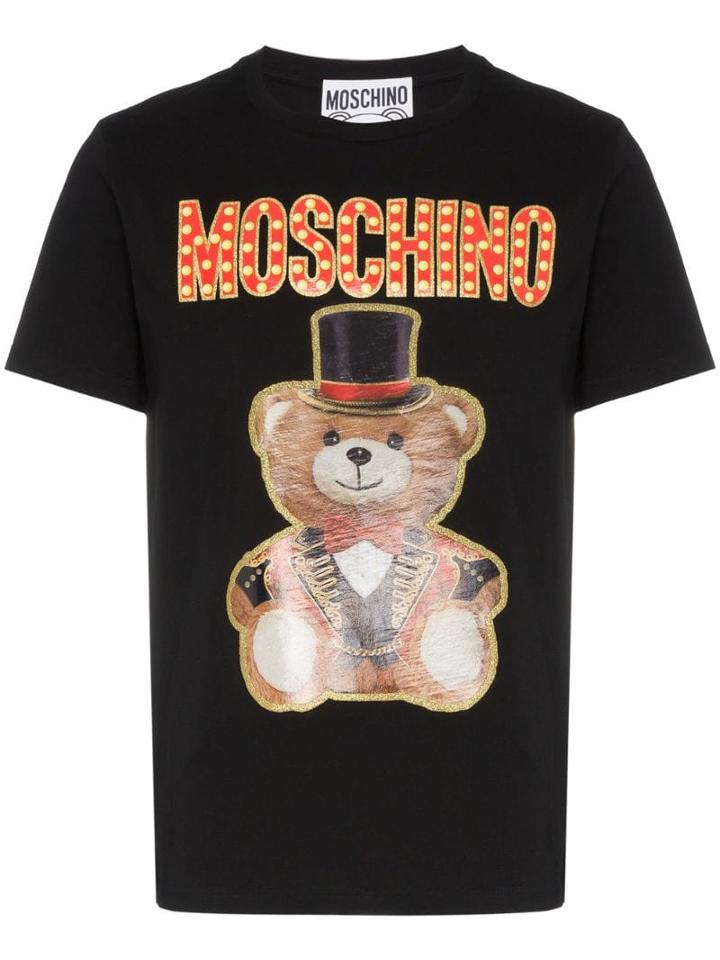 Moschino Cotton Logo Ringmaster Bear T-shirt - Black