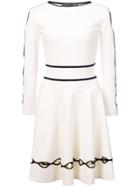 Alexander Mcqueen Cut Out Pleated Dress - White