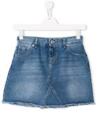 Chiara Ferragni Kids Flirting Denim Skirt - Blue