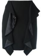 Givenchy Draped Panel Mini Skirt - Black