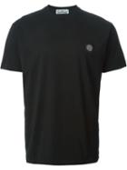 Stone Island Round Neck T-shirt, Men's, Size: Xl, Black, Cotton