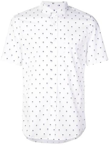 Odin Hat Pattern Shirt - White