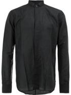 Saint Laurent Band Collar Shirt - Black