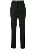 Versace High Waisted Trousers - Black