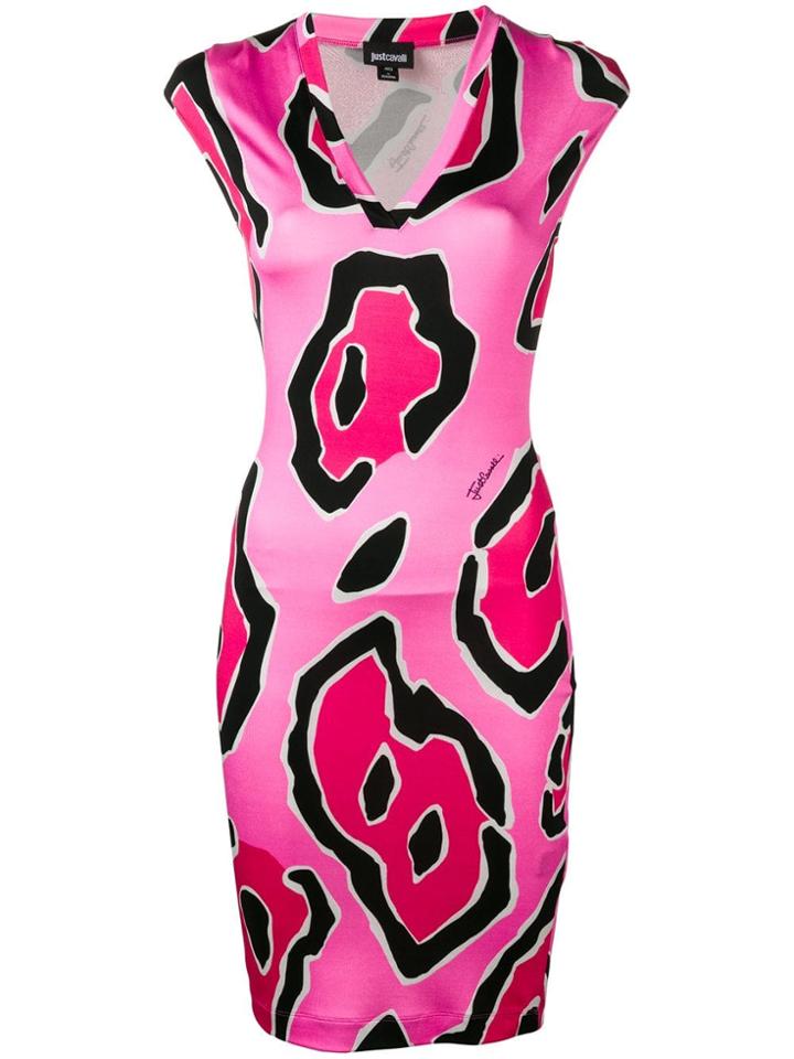 Just Cavalli Printed Mini Dress - Pink