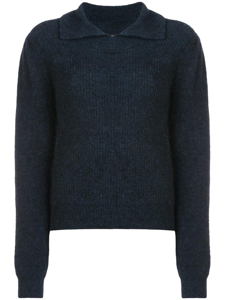 Ganni Collared Sweater - Black