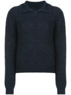 Ganni Collared Sweater - Black
