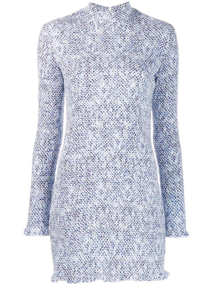 Lala Berlin Ruched Fitted Mini Dress - White