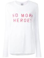 Zoe Karssen 'no More' Print T-shirt, Women's, Size: Small, White, Linen/flax/viscose