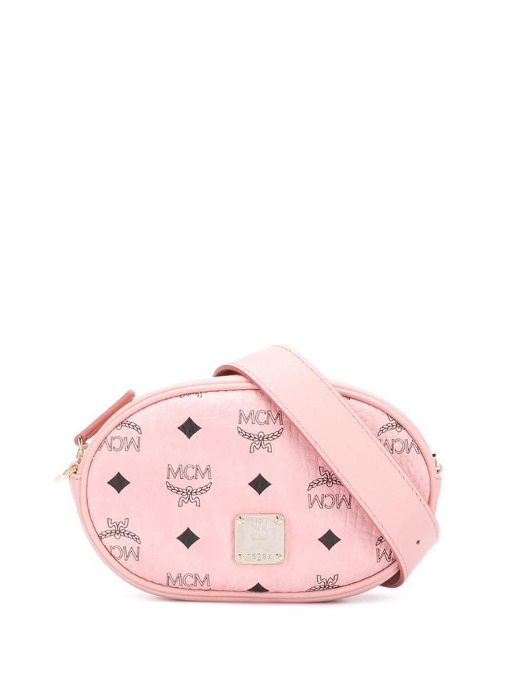 Mcm Repeat Logo Belt Bags - Pink