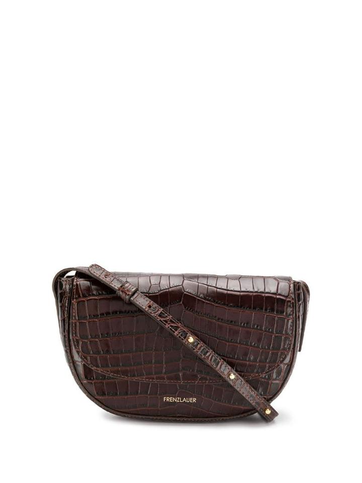 Frenzlauer Swing Crocodile Effect Mini Bag - Brown