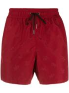 Bottega Veneta Jacquard Butterfly Swim Shorts - Red