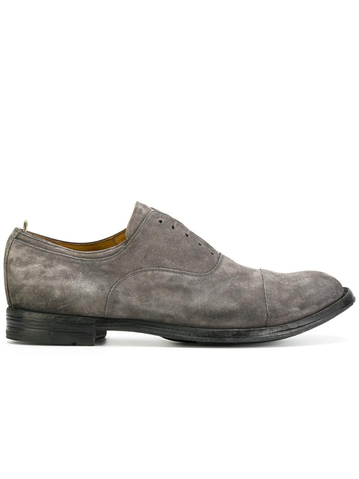 Officine Creative Laceless Oxford Shoes - Grey