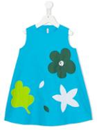 Il Gufo Floral Print Dress, Girl's, Size: 6 Yrs, Blue
