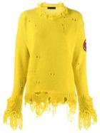 Etro Distressed Sweatshirt - Yellow