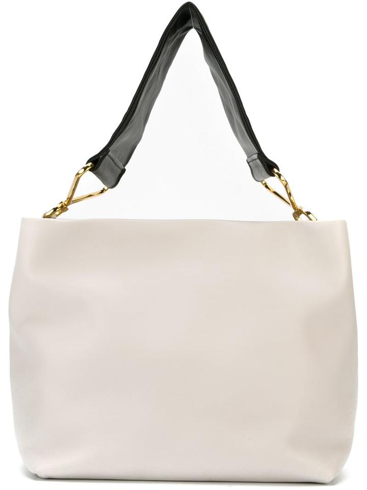 Marni Maxi Handle Tote, Women's, Grey, Leather