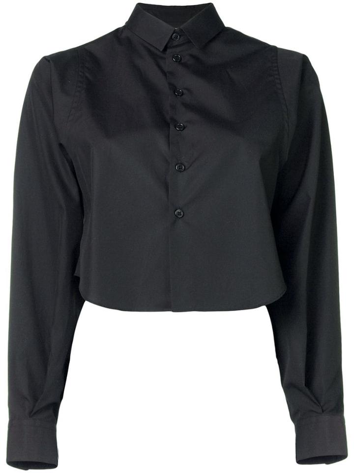 Comme Des Garçons Noir Kei Ninomiya Cropped Shirt - Black