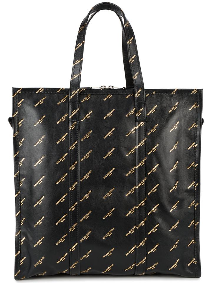 Balenciaga - Bazar Shopper M - Women - Leather - One Size, Black, Leather
