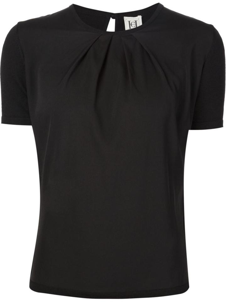 Carolina Herrera Pleated Detail T-shirt