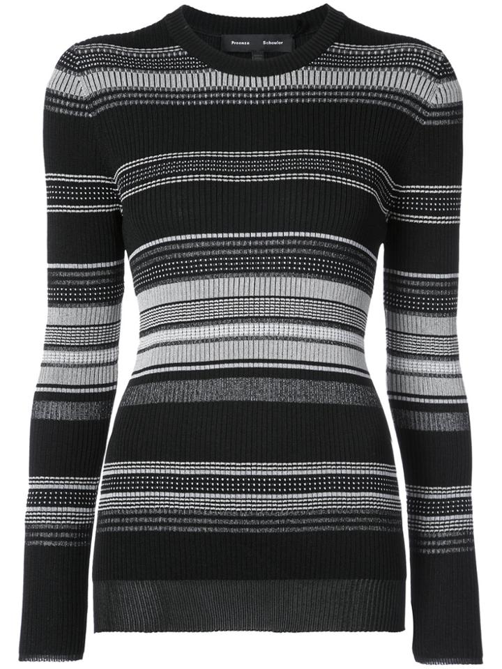 Proenza Schouler Ribbed Crewneck - Black