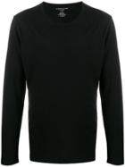 Majestic Filatures Plain Lightweight Jumper - Black