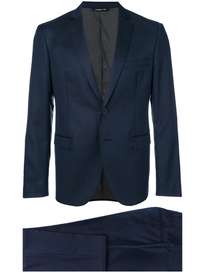 Tonello Striped Two Piece Suit - Blue