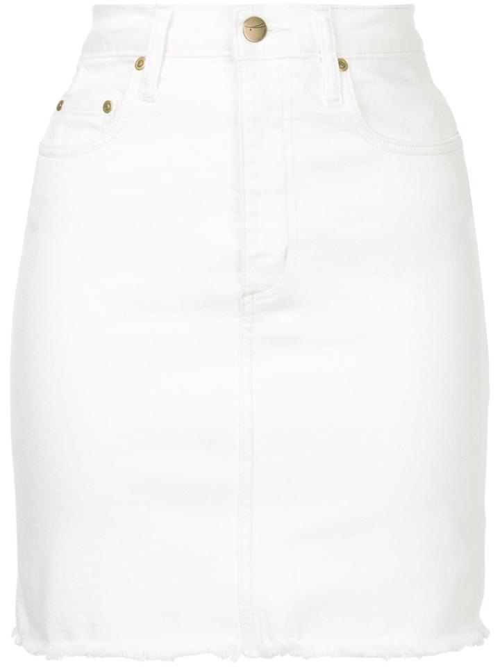 Nobody Denim Siren Skirt Natural - White