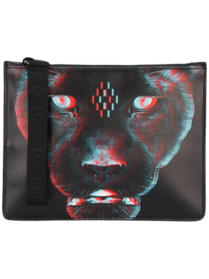 Marcelo Burlon County Of Milan Rufo Clutch Bag, Men's, Black, Leather