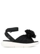 Elena Iachi Zip Embellished Sandals - Black