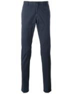 Incotex Classic Chinos, Size: 48, Blue, Cotton/spandex/elastane