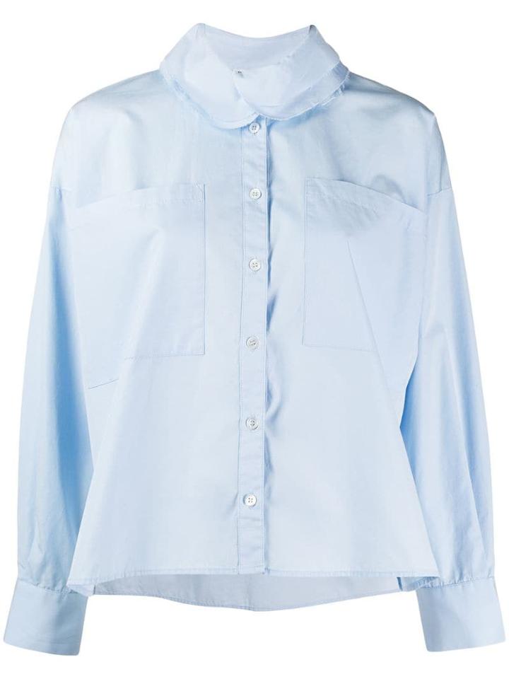 Barena Contrasting Collar Shirt - Blue
