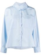 Barena Contrasting Collar Shirt - Blue